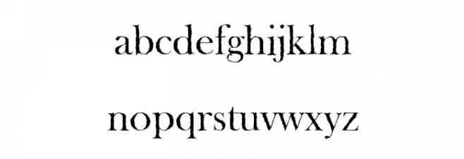 Tipo GraphiaMedium Schriftart Kleinbuchstaben