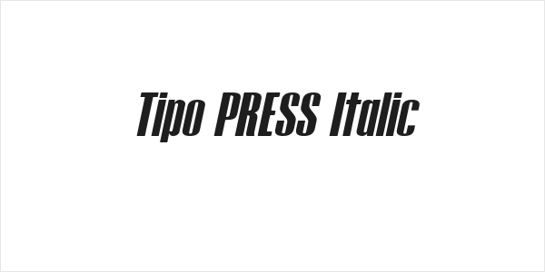 Tipo PRESS Italic Logo