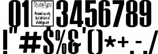 Tipo PRESS Font OTHER CHARS