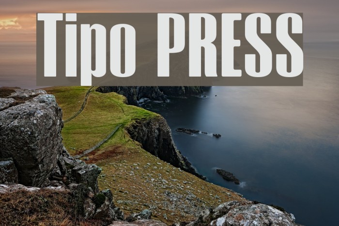 Tipo PRESS Font examples
