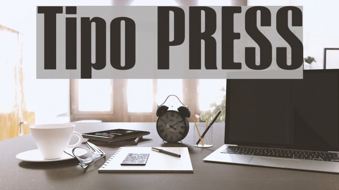 Tipo PRESS Font examples