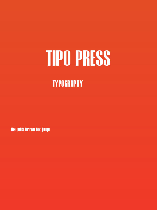 Tipo PRESS Poster