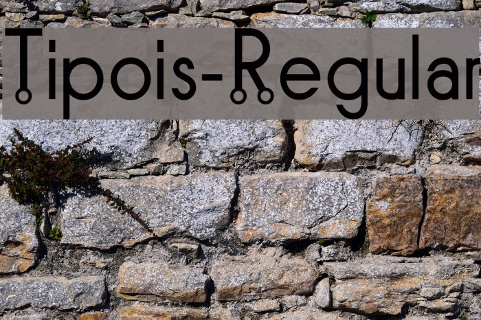 Tipois-Regular Font examples