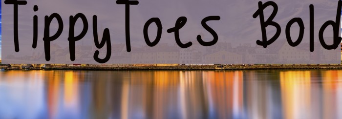 TippyToes Bold フォント examples