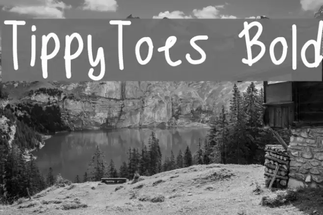 TippyToes Bold フォント examples