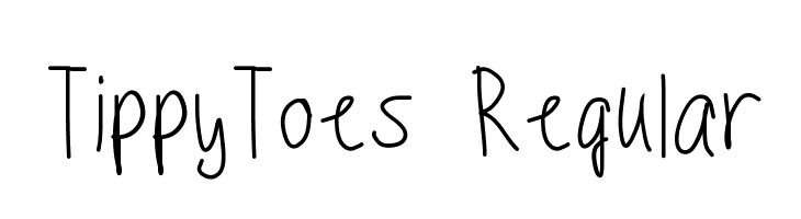 TippyToes Regular  免费字体下载