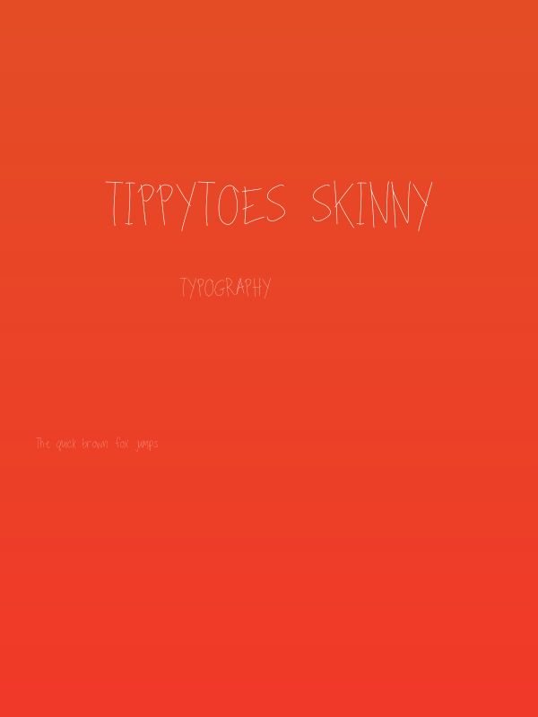 TippyToes Skinny Poster