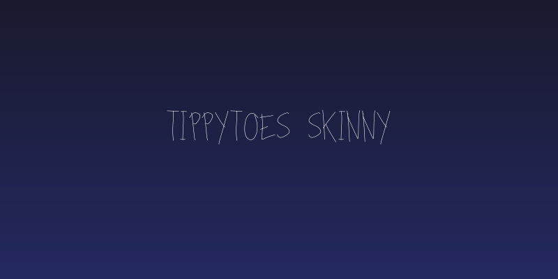 TippyToes Skinny Social Header