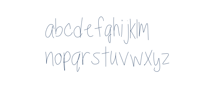 TippyToes Skinny Lowercase