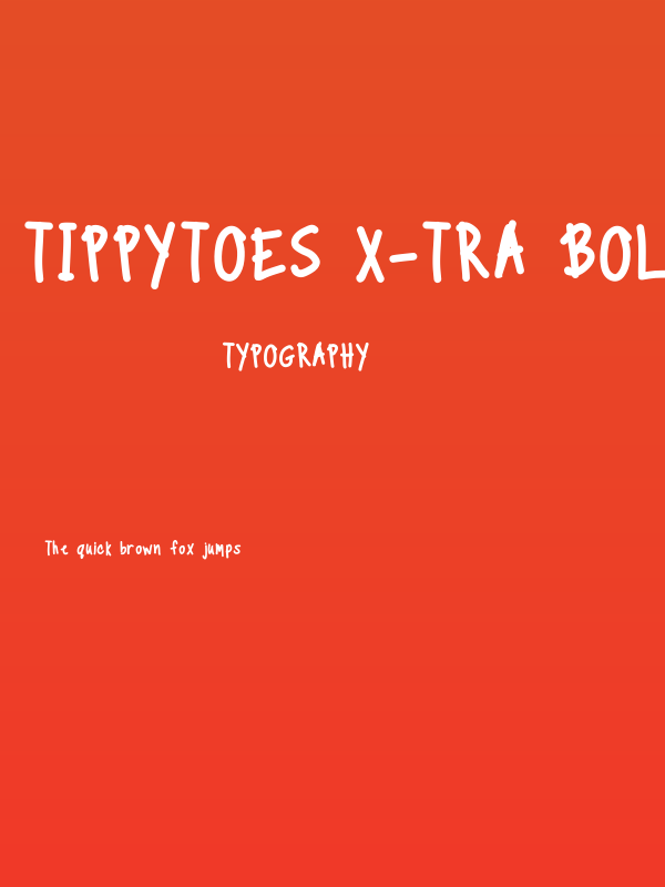 TippyToes X-tra Bold Poster