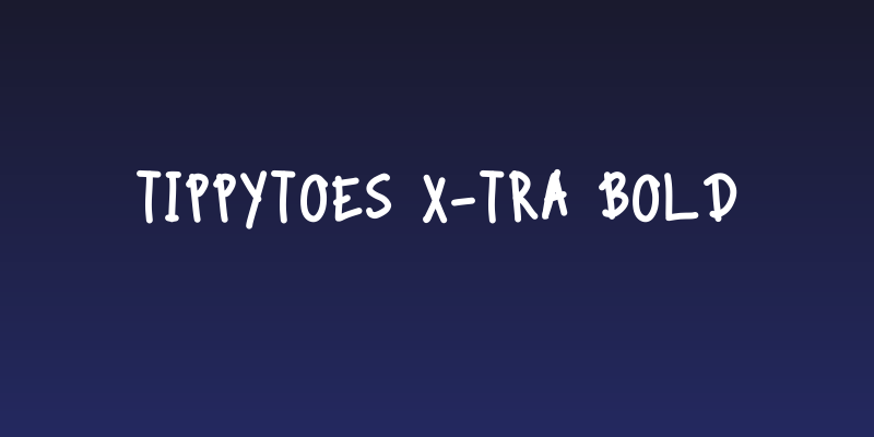 TippyToes X-tra Bold Social Header