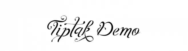 Tiptak Demo  Скачать бесплатные шрифты
