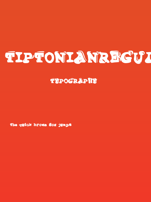 TiptonianRegular Poster