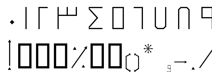 Tir Font OTHER CHARS