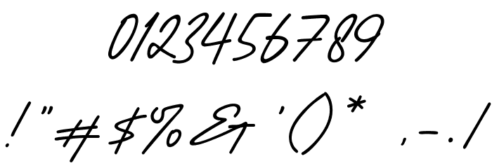Tirelessly Love You フォント その他の文字