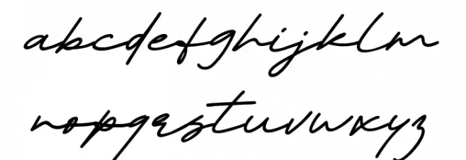 Tirelessly Love You Font LOWERCASE