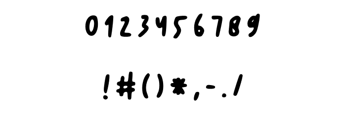 Tireomisu V2 Regular Font OTHER CHARS