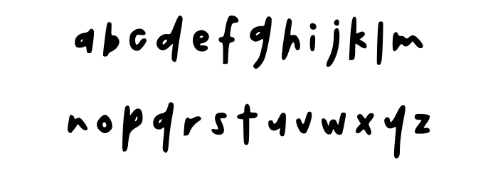 Tireomisu V2 Regular Font LOWERCASE