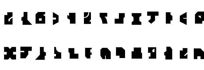 Tiresian Font LOWERCASE