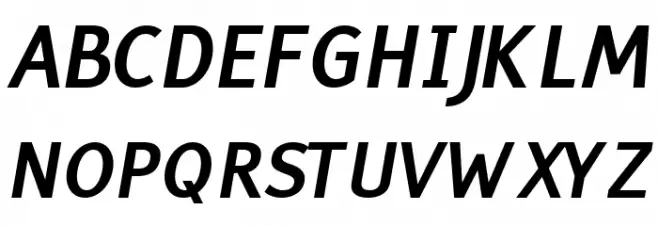 Tiresias Infofont Italic Fonte MAIÚSCULAS