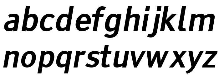 Tiresias Infofont Italic Font LOWERCASE
