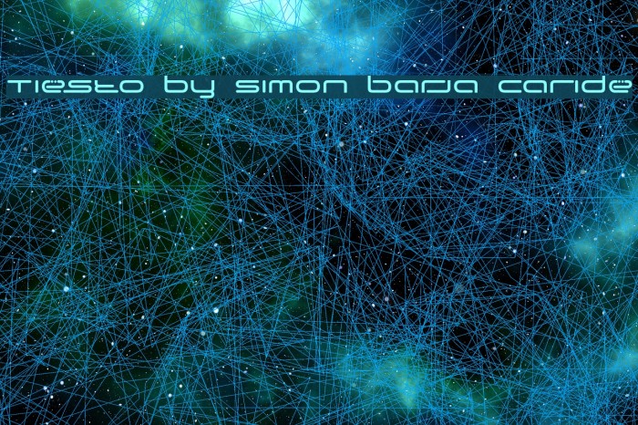 Tiesto by Simon Barja Caride
Font examples