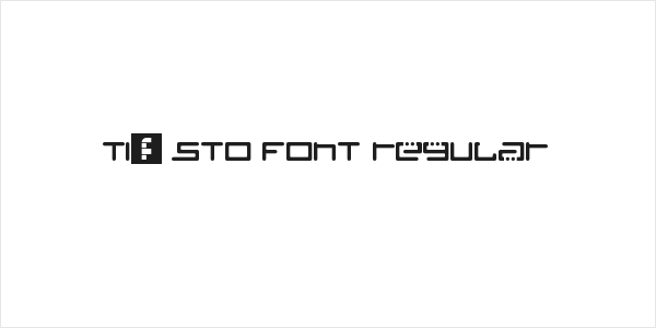 TiÃ«sto Font Regular Logo