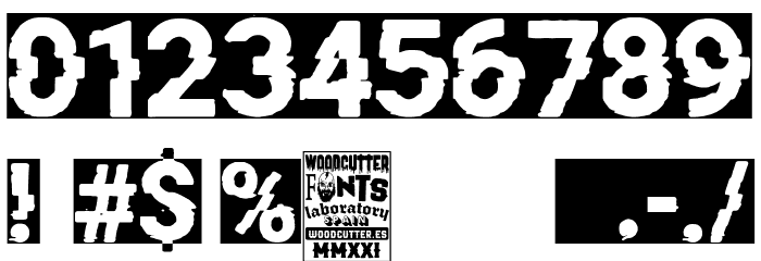 Titan Distorted Font OTHER CHARS