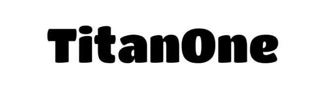 Titan One  font caratteri gratis