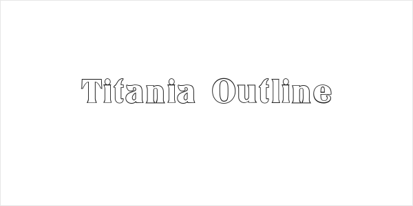Titania Outline Logo
