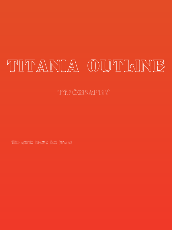 Titania Outline Poster