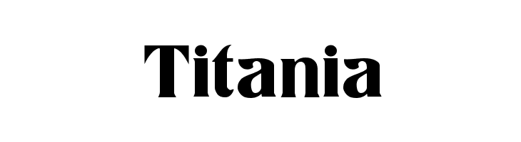 Titania  नि: शुल्क फ़ॉन्ट्स डाउनलोड