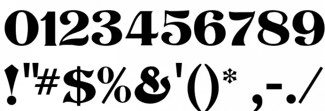 Titania Font OTHER CHARS