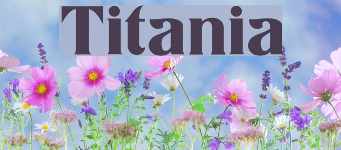 Titania フォント examples