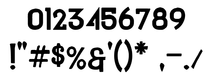 Titanical Mutant フォント その他の文字