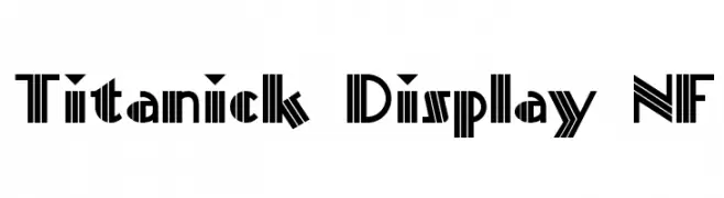 Titanick Display NF  Frei Schriftart Herunterladen