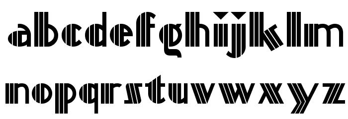 Titanick Display NF Schriftart Kleinbuchstaben