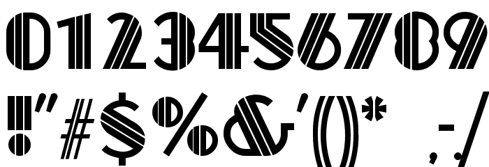 Titanick-Display Font OTHER CHARS