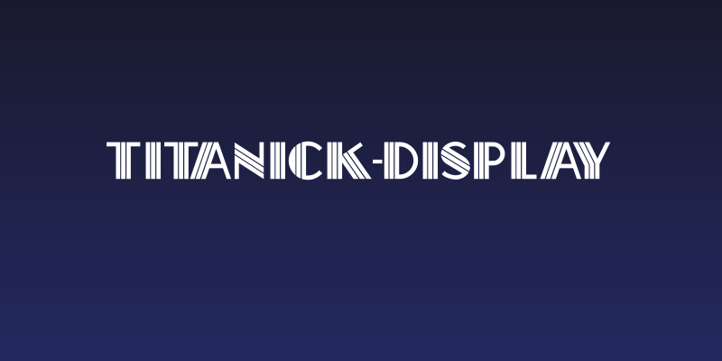 Titanick-Display Social Header