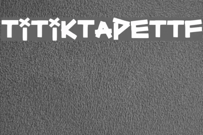 TitikTapettf Font examples