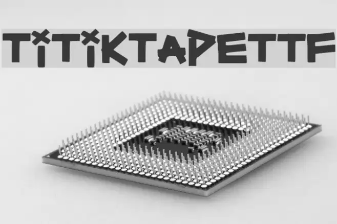 TitikTapettf Font examples