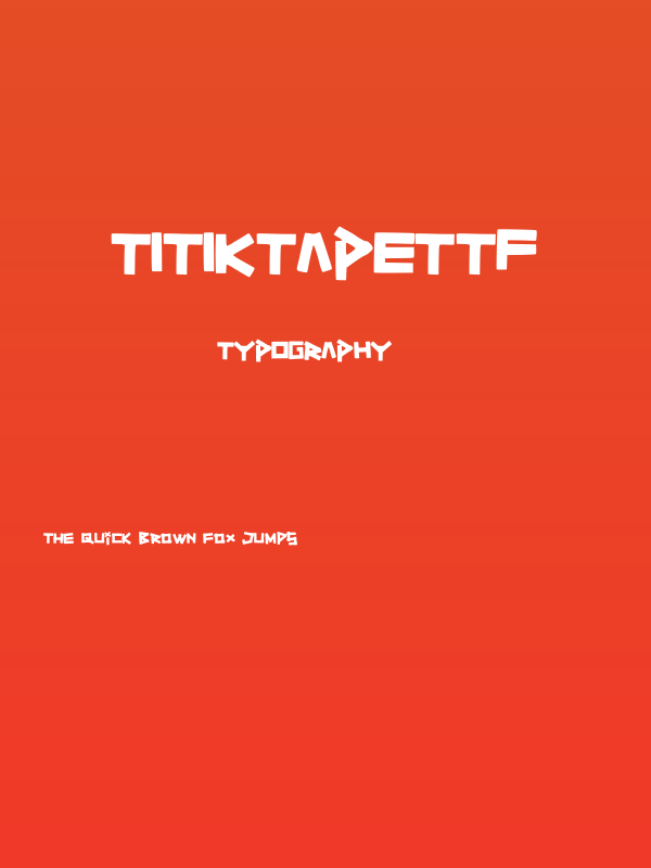 TitikTapettf Poster