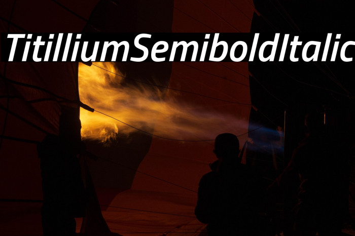 Titillium Semibold Italic Example 1