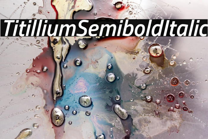 Titillium Semibold Italic Example 2