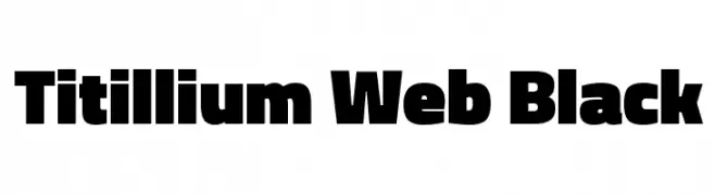 Titillium Web Black  Fuentes Gratis Descargar