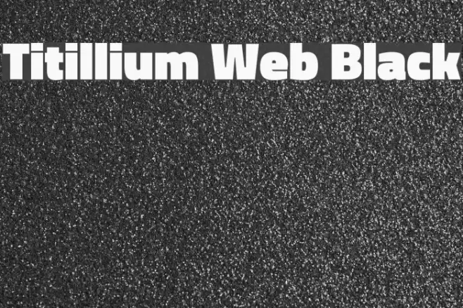 Titillium Web Black Font examples