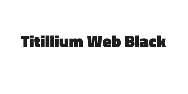 Titillium Web Black Logo