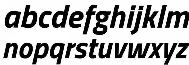 Titillium Web Bold Italic Caratteri MINUSCOLO