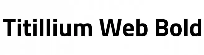 Titillium Web Bold  Frei Schriftart Herunterladen