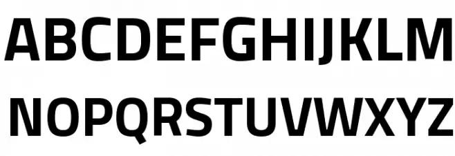 Titillium Web Bold Schriftart Groß